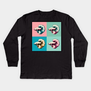 Betta - Cool Tropical Fish Kids Long Sleeve T-Shirt